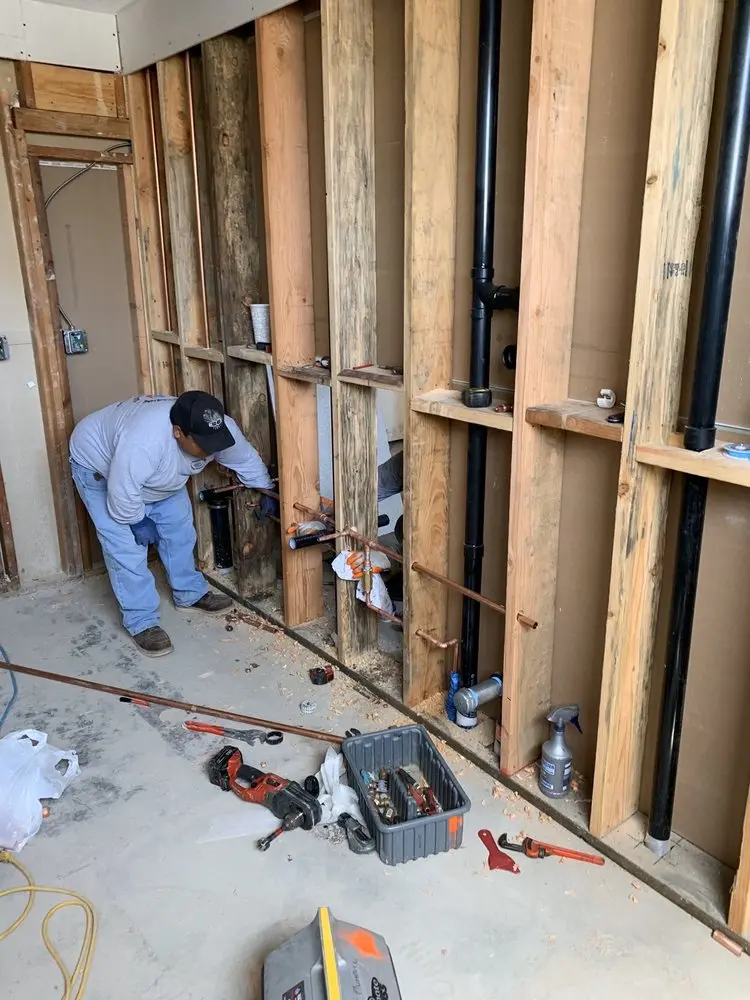 Commercial rough-in plumbing for Gas Line Repair in North Hill